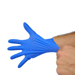 GUANTES NITRILO AZULES